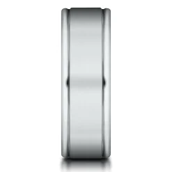 Men's Comfort Fit Band In 10K White Gold, 6Mm