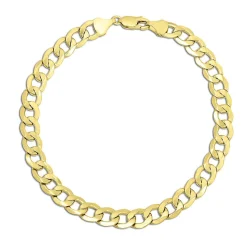 Men's Curb Bracelet In 14K Yellow Gold