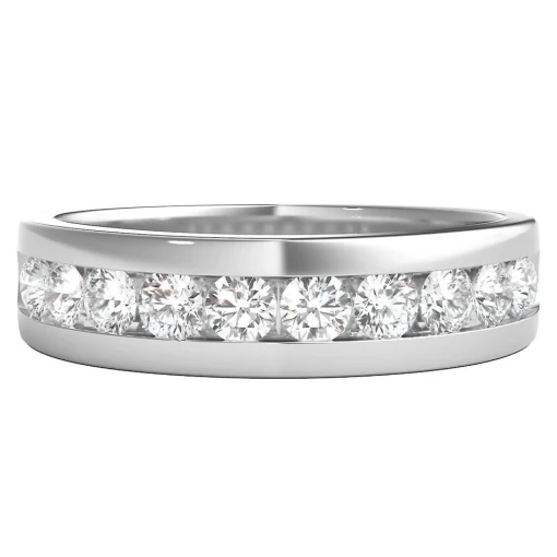 Men's Diamond Channel-Set Band In 14K Yellow Gold (1/2 Ct. Tw.)