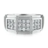 Men's Diamond Ring In 10K White Gold (3/4 Ct. Tw.)
