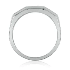 Men's Diamond Ring In 10K White Gold (3/4 Ct. Tw.)