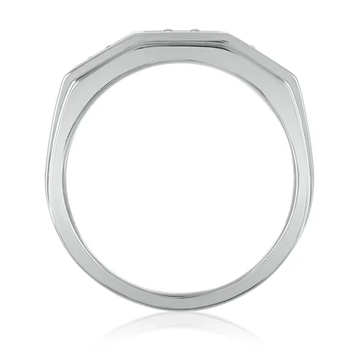 Men's Diamond Ring In 10K White Gold (3/4 Ct. Tw.)