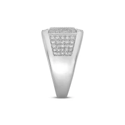 Men's Diamond Ring In 10K White Gold (2 Ct. Tw.)