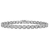 Men's Diamond Tennis Bracelet In Sterling Silver, 8.5" (3 Ct. Tw.)