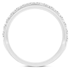 Men's Diamond Wedding Band In 10K White Gold (1 Ct. Tw.)