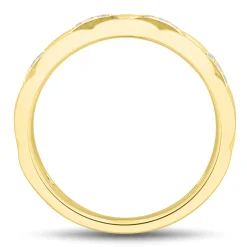 Men's Diamond Wedding Band In 10K Yellow Gold (1/5 Ct. Tw.)