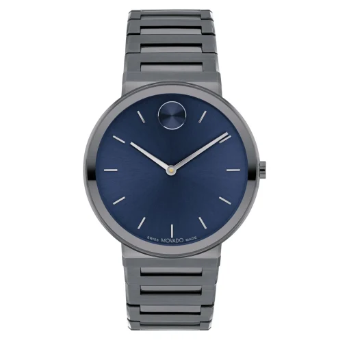 Men's Dress Watch In Military Grey Ion-Plated Stainless Steel