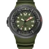 Men's Eco-Drive "Ecozilla" Watch In Black Stainless Steel And Polyurethane