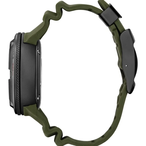 Men's Eco-Drive "Ecozilla" Watch In Black Stainless Steel And Polyurethane