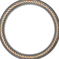 Men's Eternity Wedding Band With Lab Grown Diamonds In Black Zirconium, 7Mm (1 Ct. Tw.)
