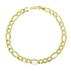 Men's Figaro Bracelet In 14K Yellow Gold