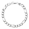 Men's Figaro Chain Bracelet In Sterling Silver