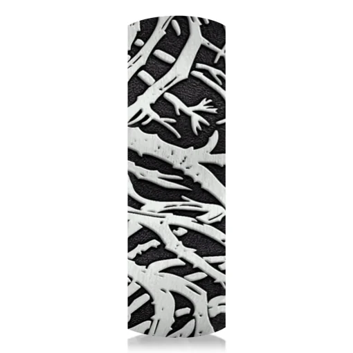 Men's Forrest Pattern Band In Black Titanium, 6.5Mm