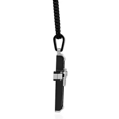 Men's Franco Cross Pendant In Stainless Steel