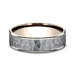 Men's Hammer Finish Band In Tantalum
