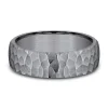 Men's Hammer Finish Band In Tantalum, 6.5Mm