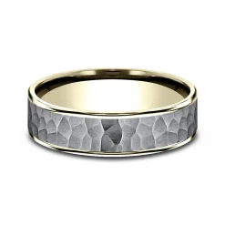 Men's Hammer Finish Band In Tantalum