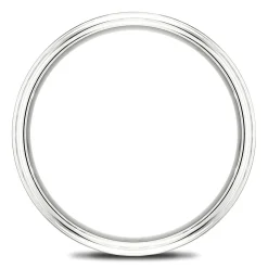 Men's Hammer Finish Band In 10K White Gold, 6Mm