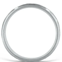 Men's Hammer Finish Band In Platinum, 4Mm