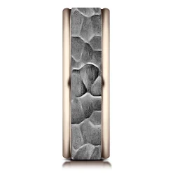 Men's Hammer Finish Band In Tantalum