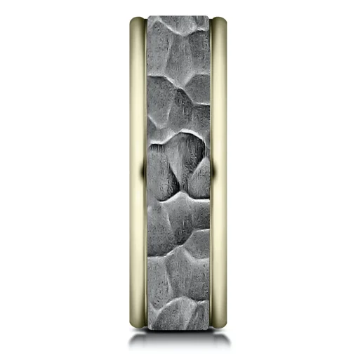 Men's Hammer Finish Band In Tantalum