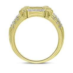 Men's 10K Yellow Gold Ring With Diamonds (1 Ct. Tw.)