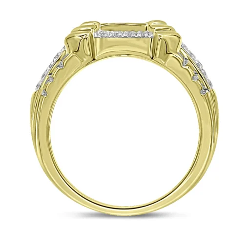 Men's 10K Yellow Gold Ring With Diamonds (1 Ct. Tw.)