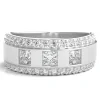 Men's Lab Grown Diamond Band In 10K White Gold (1 1/3 Ct. Tw.)