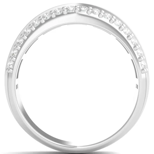 Men's Lab Grown Diamond Band In 10K White Gold (1 1/3 Ct. Tw.)