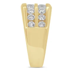 Men's Lab Grown Diamond Band In 10K Yellow Gold (2 Ct. Tw.)