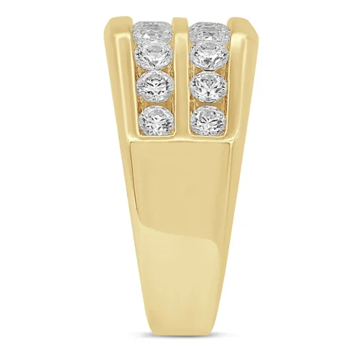 Men's Lab Grown Diamond Band In 10K Yellow Gold (2 Ct. Tw.)