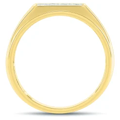 Men's Lab Grown Diamond Ring In 10K Yellow Gold ( 1 ½ Ct. Tw.)