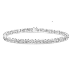 Men's Lab Grown Diamond Tennis Bracelet In 10K White Gold, 8.5" (5 Ct. Tw.)