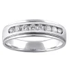 Men's Lab Grown Diamond Wedding Band With Channel Setting (1/2 Ct. Tw.)