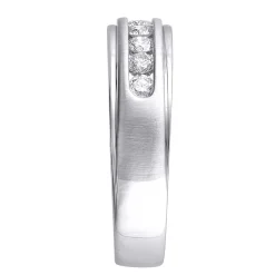 Men's Lab Grown Diamond Wedding Band With Channel Setting (1/2 Ct. Tw.)