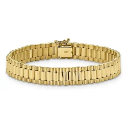Men's Link Bracelet In 14K Yellow Gold