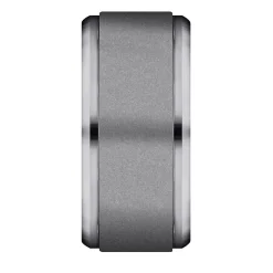 Men's Matte Band In Tantalum, 9Mm