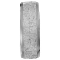 Men's Meteorite Wedding Band In Tantalum, 8Mm