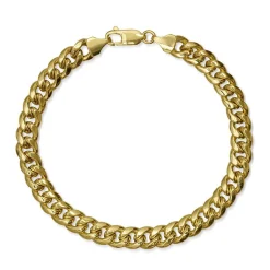 Men's Miami Cuban Link Bracelet In 14K Yellow Gold