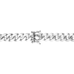 Men's Miami Cuban Link Chain In Sterling Silver, 24"