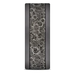 Men's Pattern Center Band In Grey Tantalum & 10K White Gold