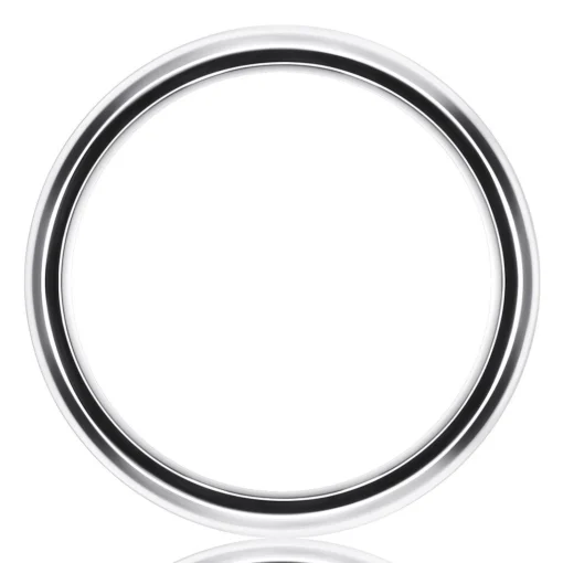 Men's Rosewood Inlay Band In White Cobalt, 8Mm
