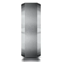 Men's Sandblast Finish Band In Tantalum, 7Mm