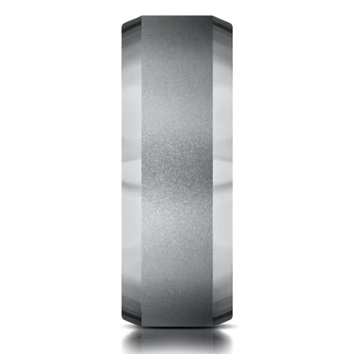 Men's Sandblast Finish Band In Tantalum, 7Mm