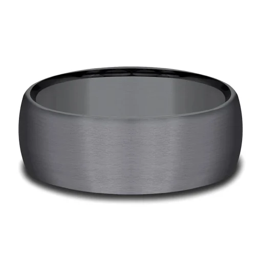 Men's Satin Finish Band In Tantalum, 8Mm