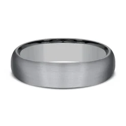 Men's Satin Finish Band In Tantalum, 6Mm