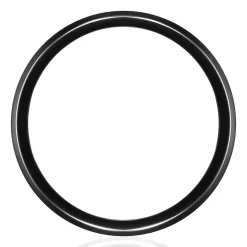Men's Satin Finish Band In Tantalum & Titanium, 8Mm