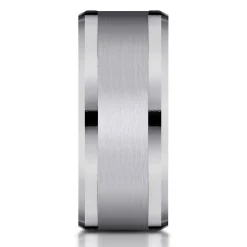 Men's Satin Finish Band In Tantalum, 8Mm