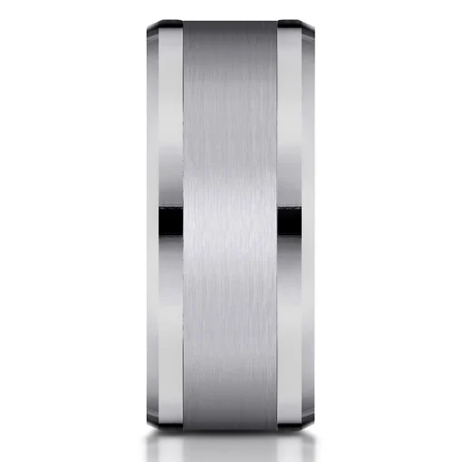Men's Satin Finish Band In Tantalum, 8Mm