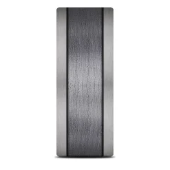 Men's Satin Finish Band In Tantalum & Black Titanium, 8Mm